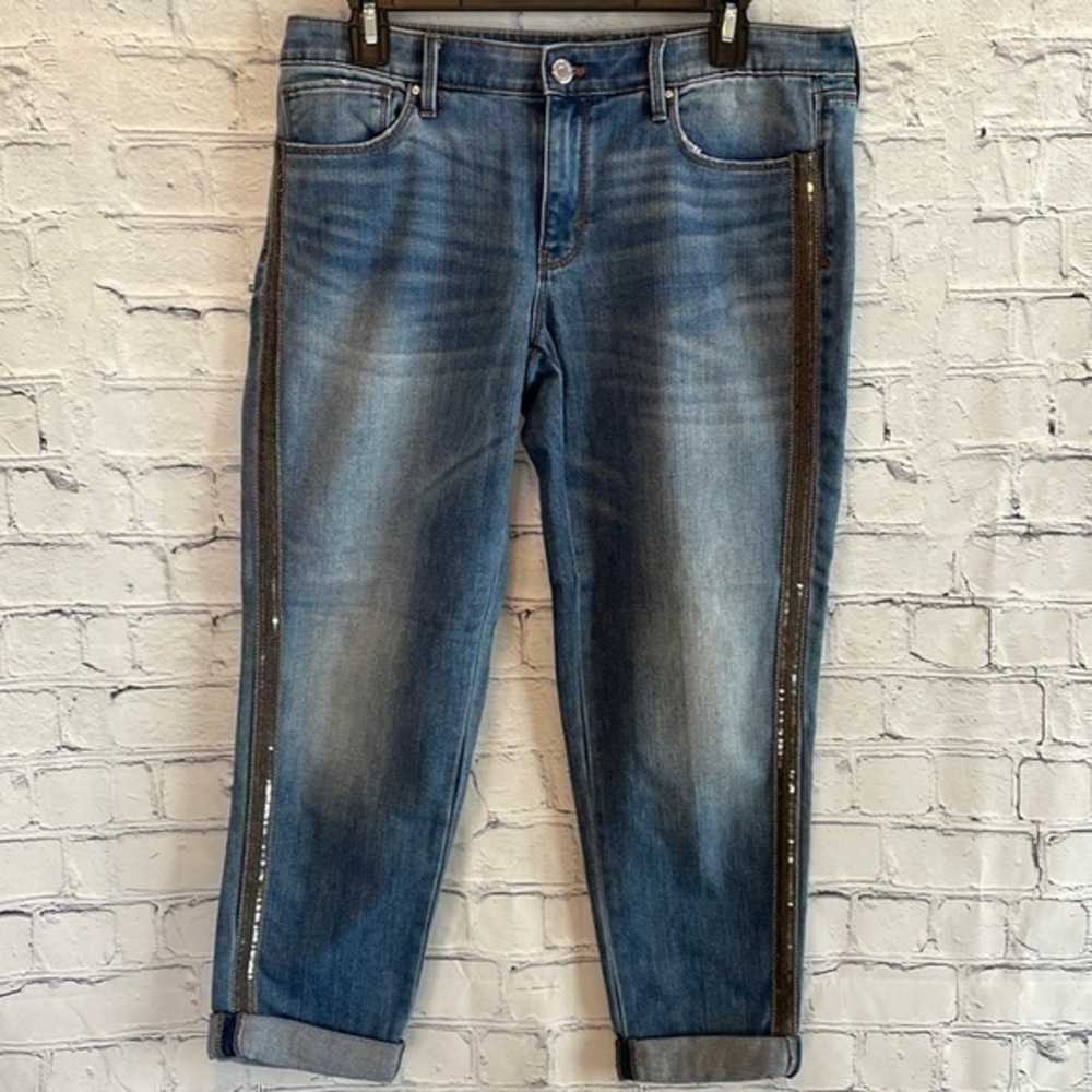 White House Black Market Girlfriend jeans -size 8S - Picture 1 of 14